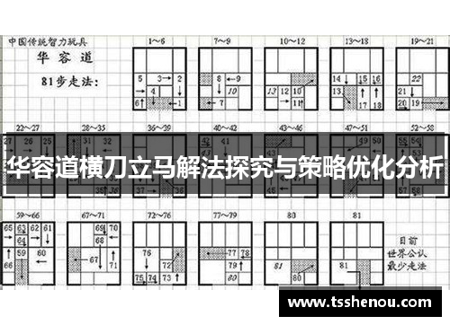 华容道横刀立马解法探究与策略优化分析